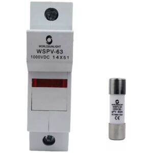 Separator Fuzibil 1P si Siguranta Fuzibila 15A Protectie Panouri Fotovoltaice