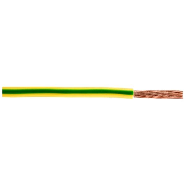 Conductor Flexibil MYF 1 x 6 mm2, izolatie PVC, galben / verde, cupru