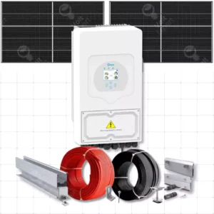 Sistem Fotovoltaic 8 KW DEYE Monofazic Hibrid (montaj + dosar prosumator incluse)