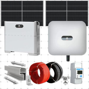 Sistem Fotovoltaic 8KW cu invertor Monofazic HUAWEI cu stocare LiFePo4 LUNA 5kw