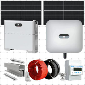 Sistem Fotovoltaic 12KW cu invertor Trifazat HUAWEI cu stocare LiFePo4 LUNA 5kw