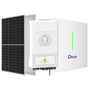 Sistem Fotovoltaic 10 KW DEYE Monofazic Hibrid cu Acumulator DEYE 5kw LFP (montaj + dosar prosumator incluse)